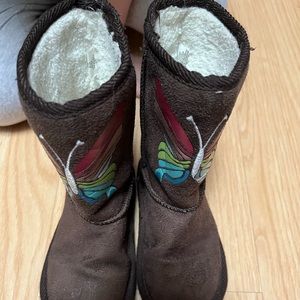 Lot of 8 girls pairs of shoes. Size 7 (toddler). Various brands